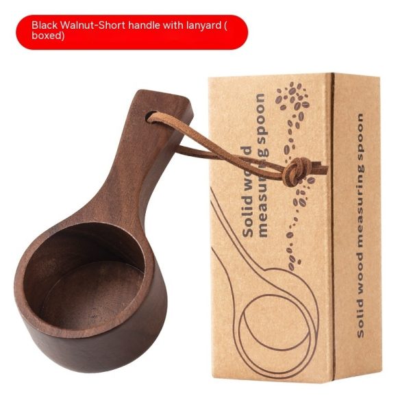 Black Walnut Wooden Long And Short Handle Coffee Spoon - Image 6