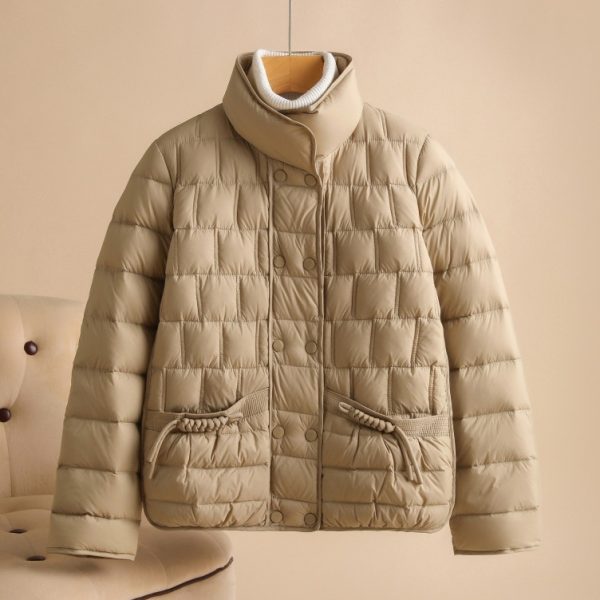 Fashion Simple Thin Lightweight Short Type Down Jacket - Image 2