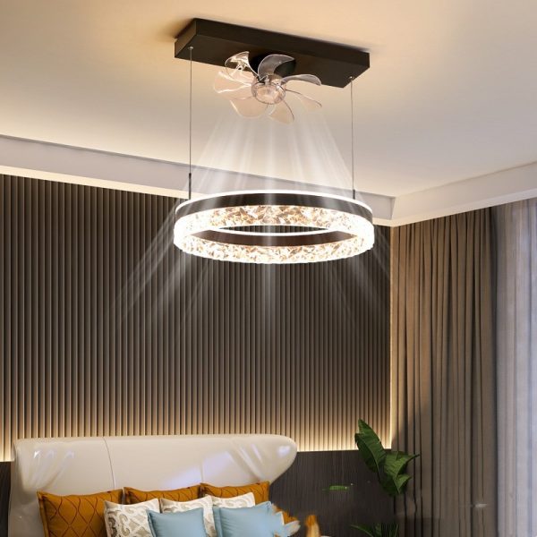 The New Ceiling Light Invisible Fan Scandinavian Light Luxury Ceiling Fan Light - Image 6