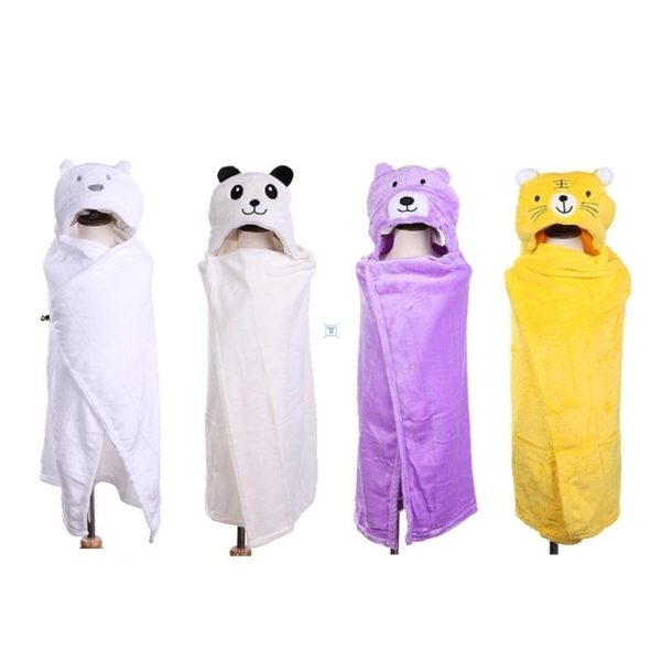 Hood Bath Towel For Kids Baby Bathrobe Cute Animal Towel - Image 2