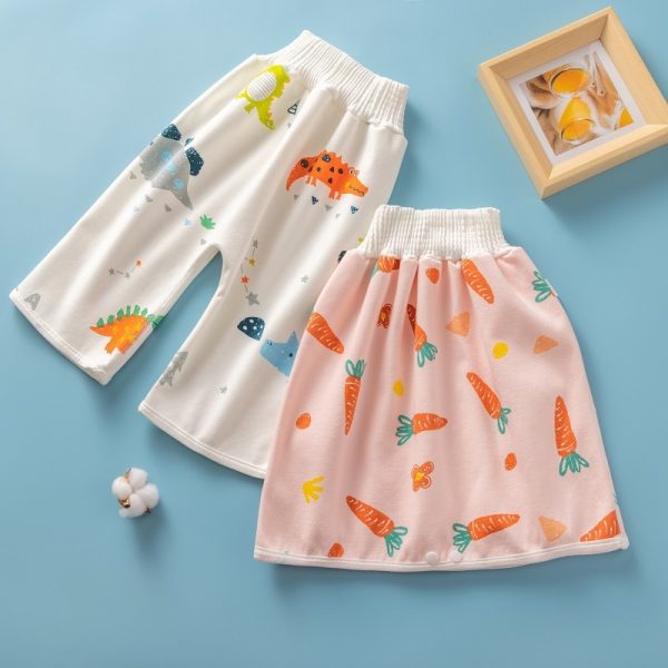 Waterproof Skirt Children's Absorbent Leak-proof High Waist