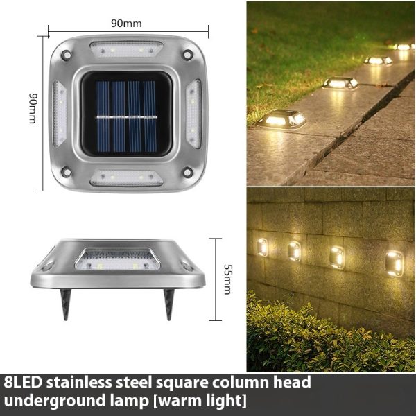 Solar Powered Outdoor Courtyard Garden Buried Light - Image 7