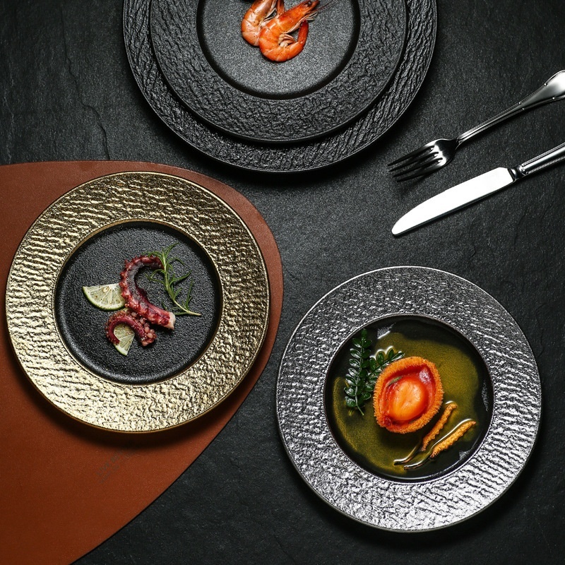 Good-looking Restaurant Home Steak Plate Dull Polish Tray