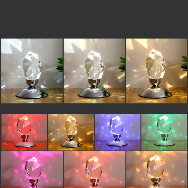 Bedroom Simple Atmosphere Diamond Crystal Table Lamp - Image 4