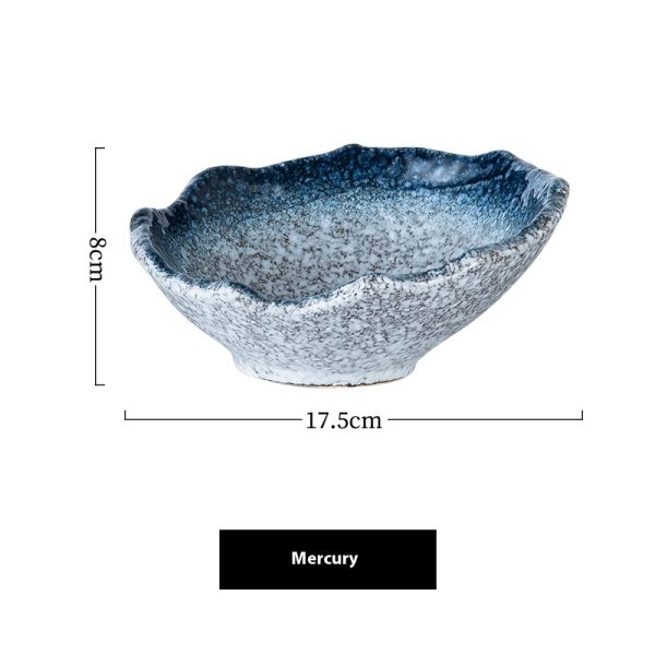 Creative Irregular Ceramic Bowl Fruit Salad Bowl - Image 3