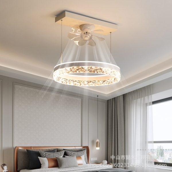 The New Ceiling Light Invisible Fan Scandinavian Light Luxury Ceiling Fan Light - Image 7