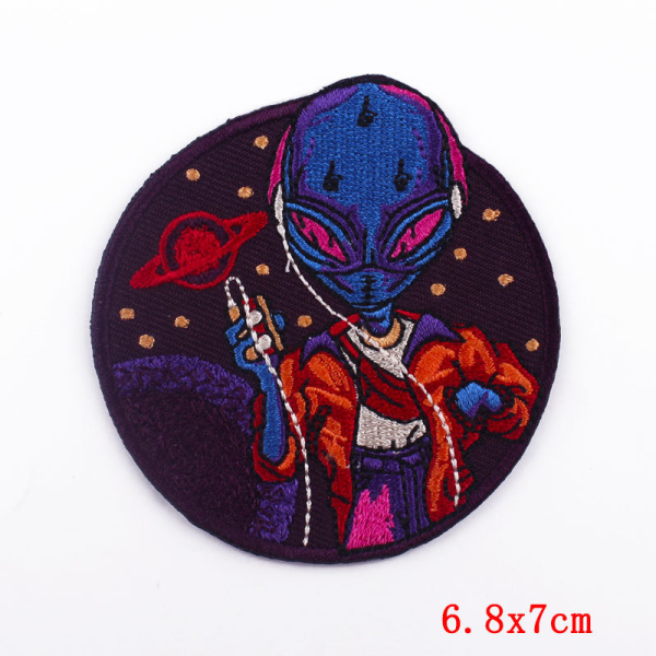 Alien Embroidery Cloth Patch Computer Clothing - Image 7