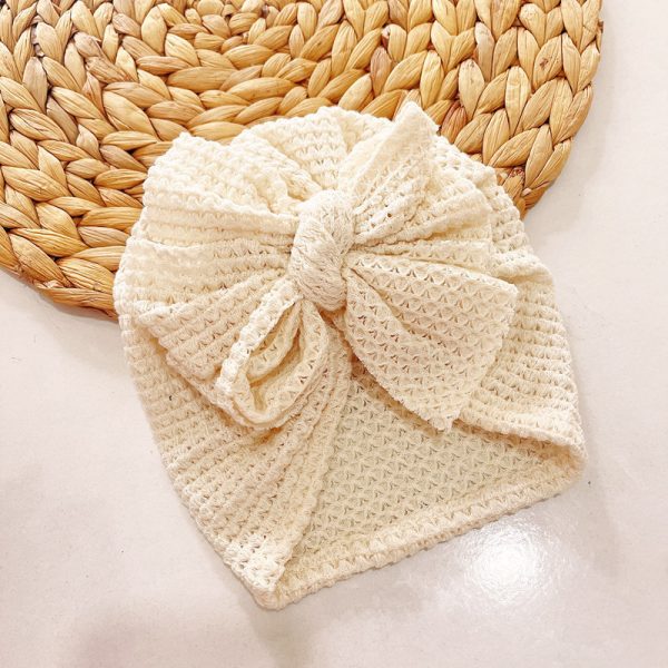 Soft Waffle Baby Hat For Children - Image 4