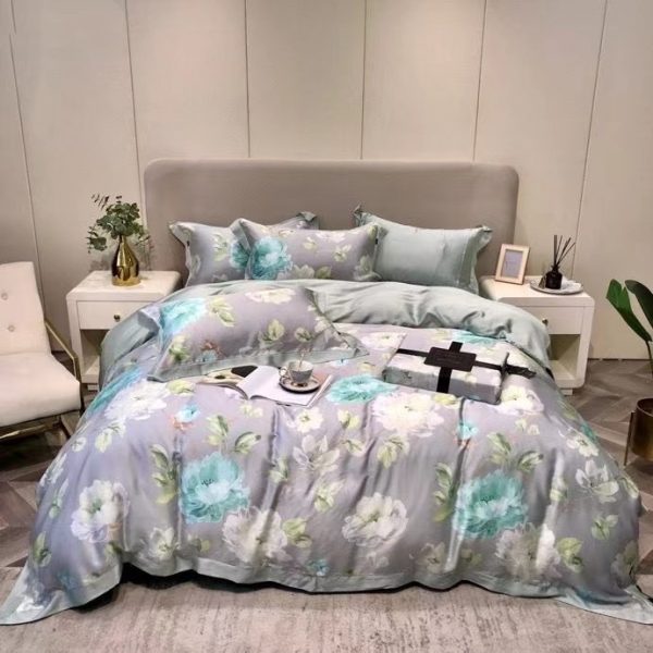 Lenzing Tencel Welt 1.5  1.8 2.0 Bed Four-piece Set Can Be Customized Bed Sheet - Image 4