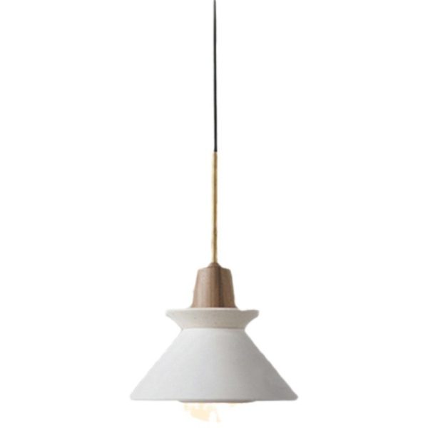 Nordic Creative Wooden Style Cement Pendant Light - Image 3