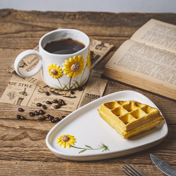 Ceramic Underglaze Hand Painted Household Cup And Saucer - Image 7
