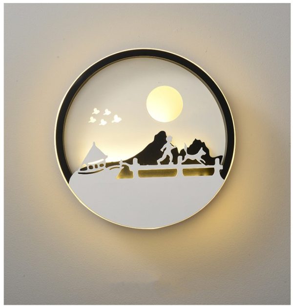 Wall Lamp Bedroom Modern Minimalist Creative Background - Image 5