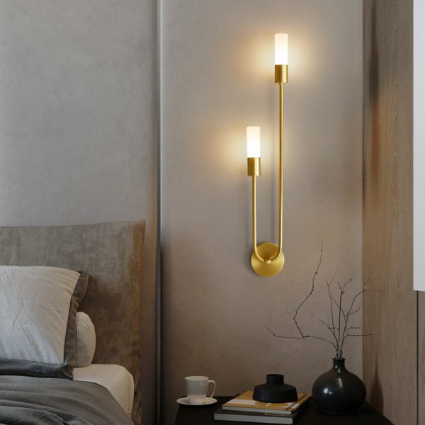 All Copper Wall Lamp Simple Aisle Exhibition Hall Bedroom Wall Lamp - Image 3