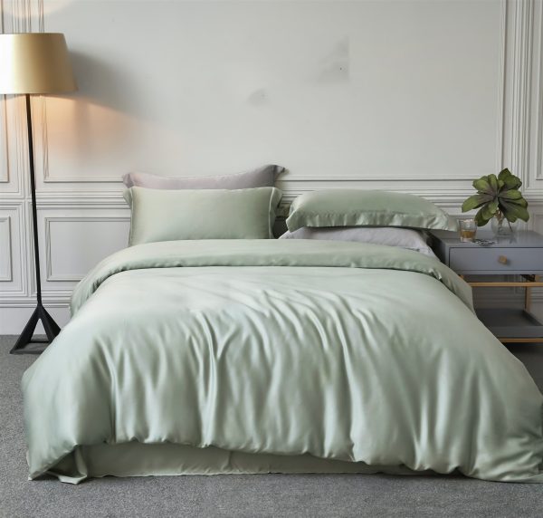 Tencel Double-sided Pure Blue Fine Tencel Simple Silky Smooth Bed Products - Image 7
