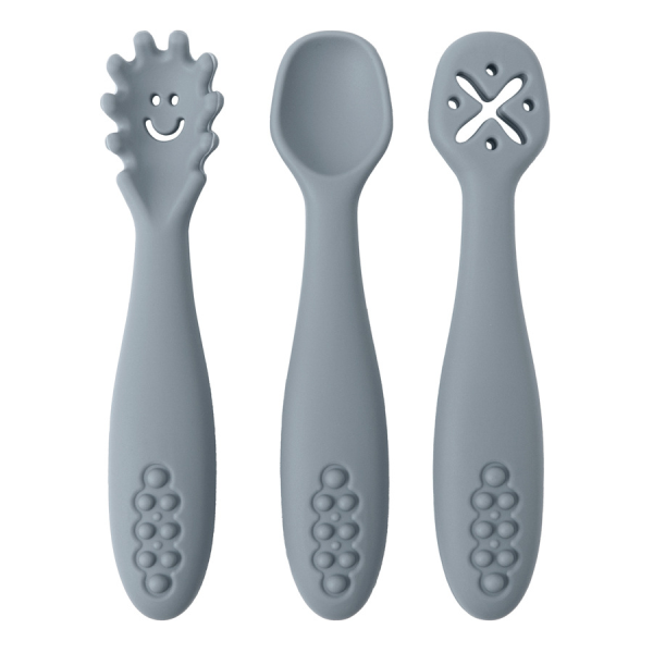 3 Silicone Spoons and Forks Baby Cutlery - Image 5