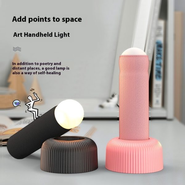 Creative Handheld Night Light Original Design LED Beads Interesting Way Of Switching On And Off Has A Base For Placing On Table - Image 5