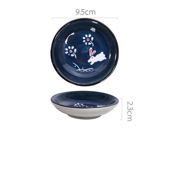 Japanese Ceramic Snack Appetizer Dim Sum Dipping Dish - Image 6