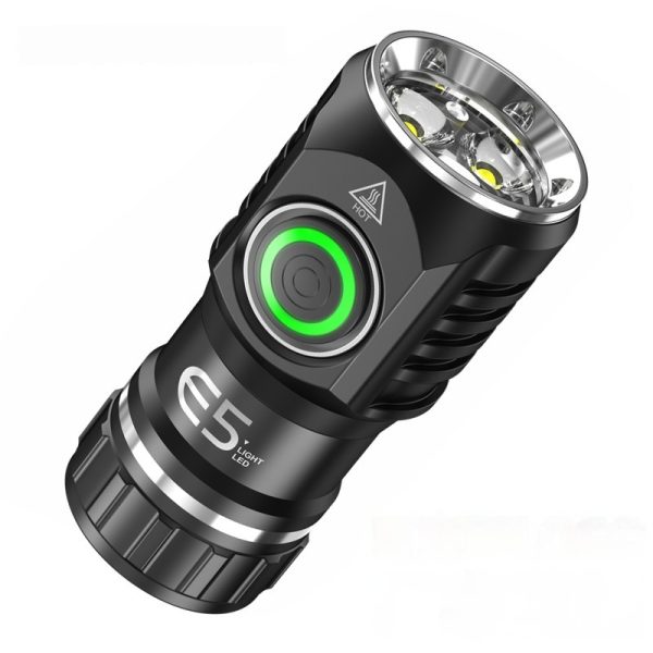 Mini Strong Light Aluminum Alloy Compact Portable Flashlight - Image 2