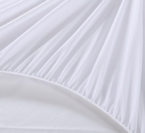 Bedspread Hotel Mattress Protective Cover White Composite Knitted Fabric Bed Sheet - Image 2