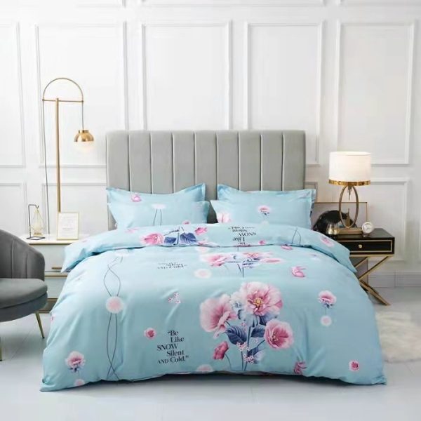 Thickened Brushed Four-piece Winter Bed Sheet And Duvet Cover Three-piece Bedding Set - Image 8