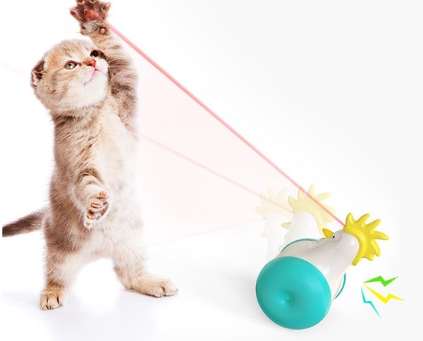 Funny Cat Toy New Product Electric Sounding Tumbler Hair Laser Chicken Funny Cat Toy - Image 2