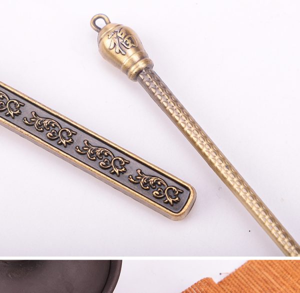 Carved Fu Character Auspicious Clouds Pattern Tea Ceremony Utensils Tea Spoon - Image 10