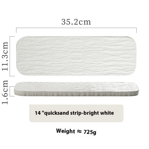 Long Plate Sushi Barbecue Sashimi Swing Plate - Image 7