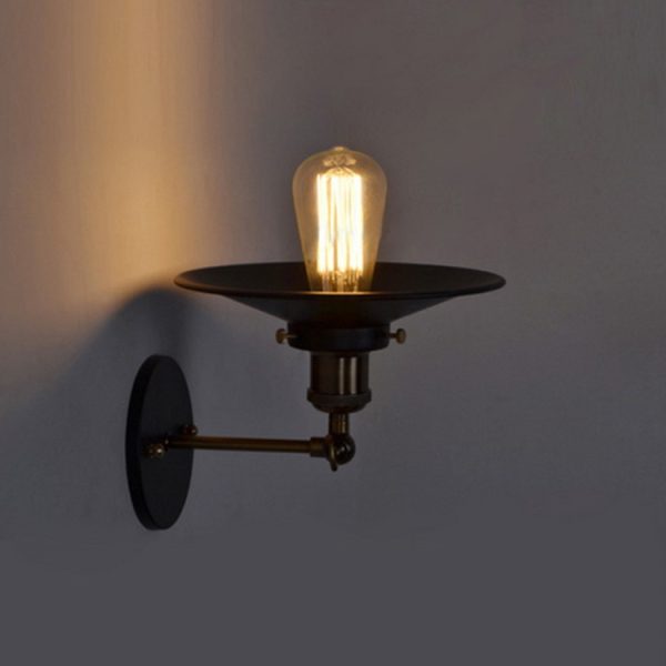 Creative Wrought Iron Interior Bedroom Porch Retro Wall Lamp - Image 2