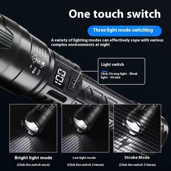 Flashlight Charging Portable Long Endurance Strong Light Super Bright - Image 2