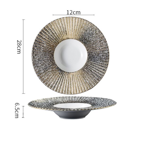 Creative Straw Hat Dish Holder For Home Western-style Pasta Soup - Image 5