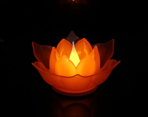 Electronic Plastic Big Lotus With Battery Lamp - Image 5