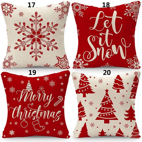 Christmas Fashion Minimalist Print Sofa Pillow Cover - Image 6