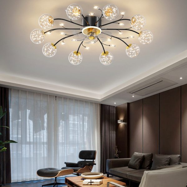 New Nordic Star Fan Lamp Is Light Luxurious And Modern - Image 3