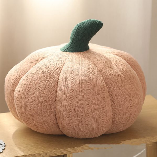 Pumpkin Round Silk Plush Pillow - Image 7