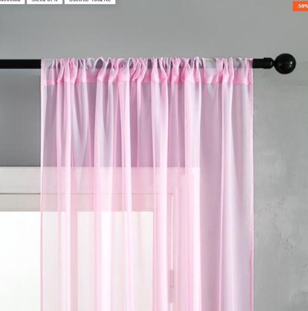 Modern And Simple Pure Color Cotton And Linen Window Screen - Image 7