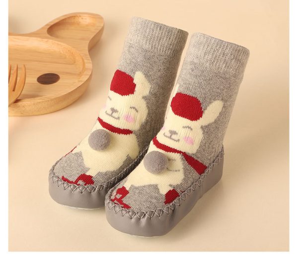 Cute Cartoon Thick Terry Anti-skid Baby Socks - Image 5