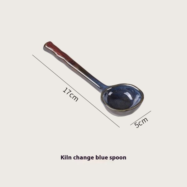 Ceramic Small Spoon Home Ladle Soup Spoon - Image 9