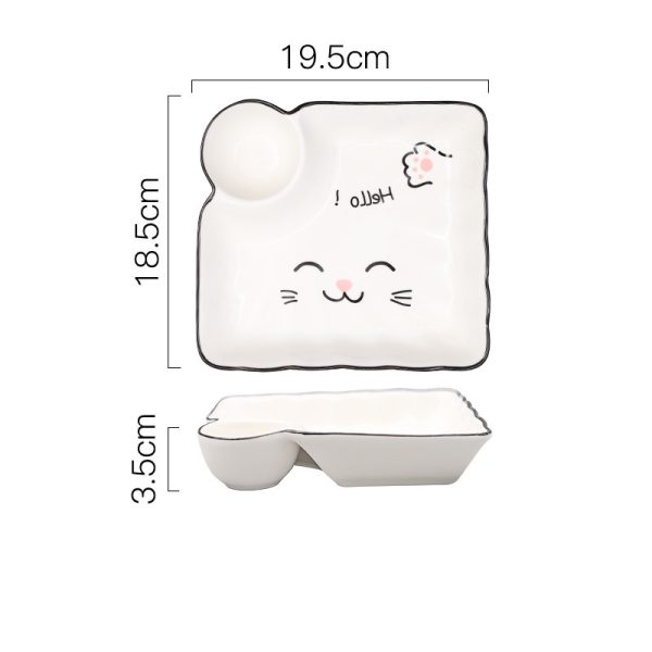 Home Creative Cartoon Cute Ceramic Plate - Image 4