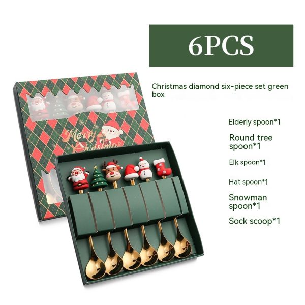 Creative Stainless Steel Christmas Spoon Kit - Image 10