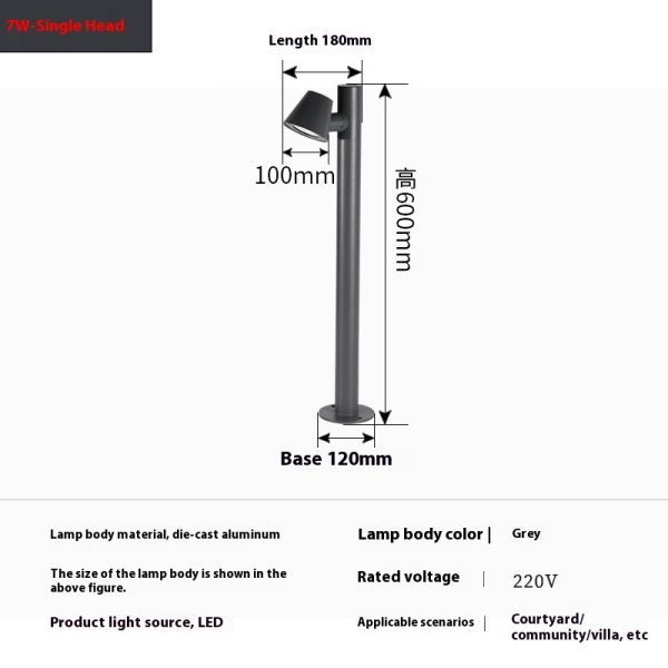 Lawn Lamp Led Outdoor Waterproof Column Modern Minimalist - Image 5