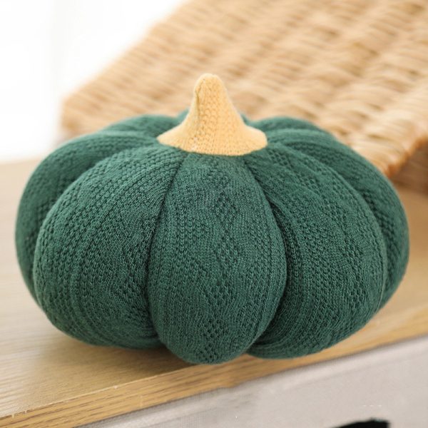 Pumpkin Round Silk Plush Pillow - Image 4