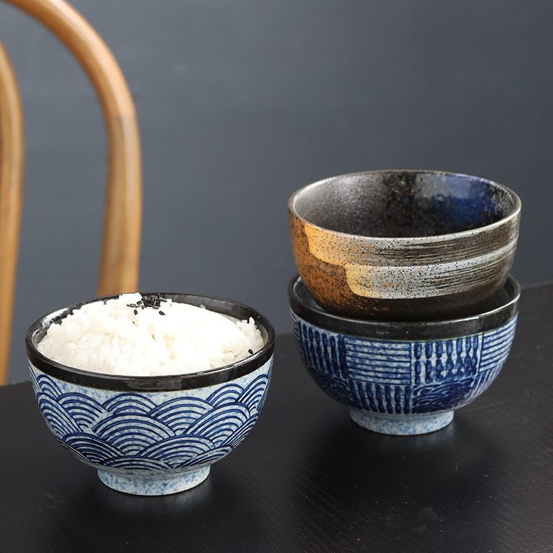 Retro Good-looking Ceramic Household Creative Rice Bowl