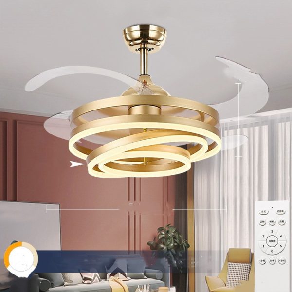 Household Living Room Bedroom Lights With Electric Fans And Chandeliers - Image 4