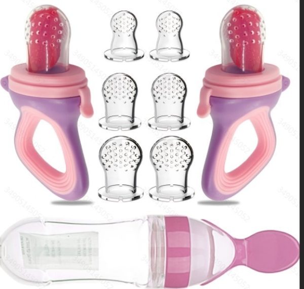 Geometric Confused Bottle Fruit And Vegetable Feeder Nipple Silicone - Image 9