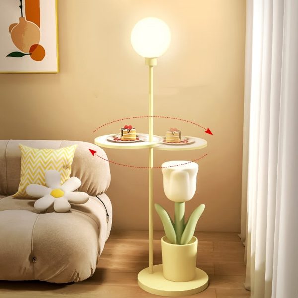 Tulip Floor Lamp Children's Bedroom Bedside Lamp Net Red Decoration Pieces - Image 3