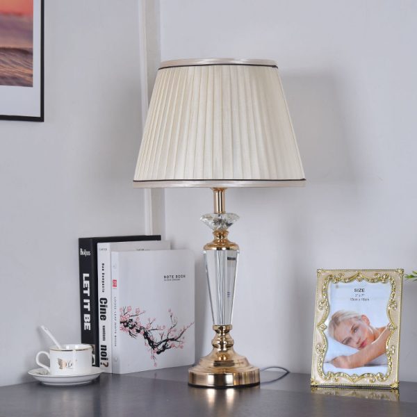 Crystal Table LampDesk Bedside Lamp LED Modern Home - Image 4