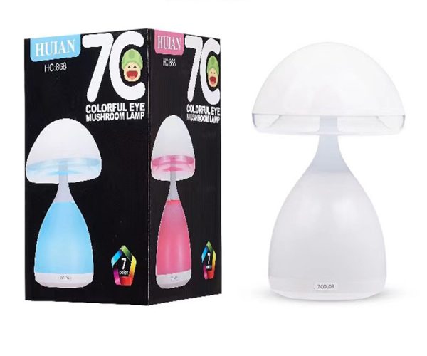 Color Dimming Rechargeable Bedside Mushroom Lamp - Image 5