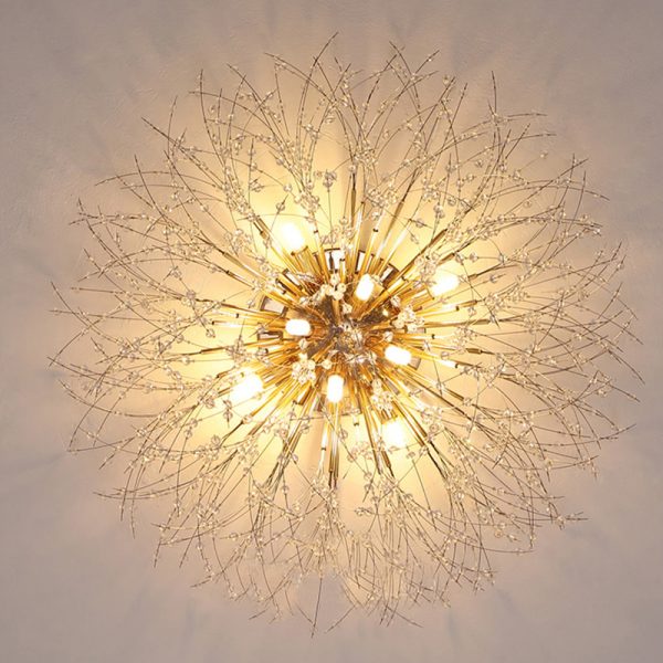 Dandelion Bedroom Crystal Ceiling Lamp - Image 5