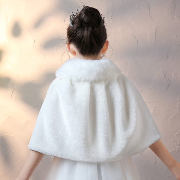 Children's Cape Fur Shawl Show Going Out - Image 5