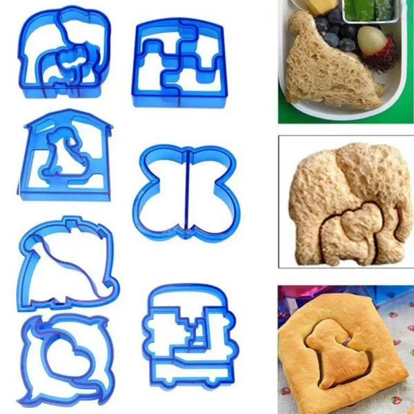 Sandwich Cutters Mould Food Toast Bread Mold Cute Baking Children Set Lunch Cutter Interesting Kitchen Accessories for Kids